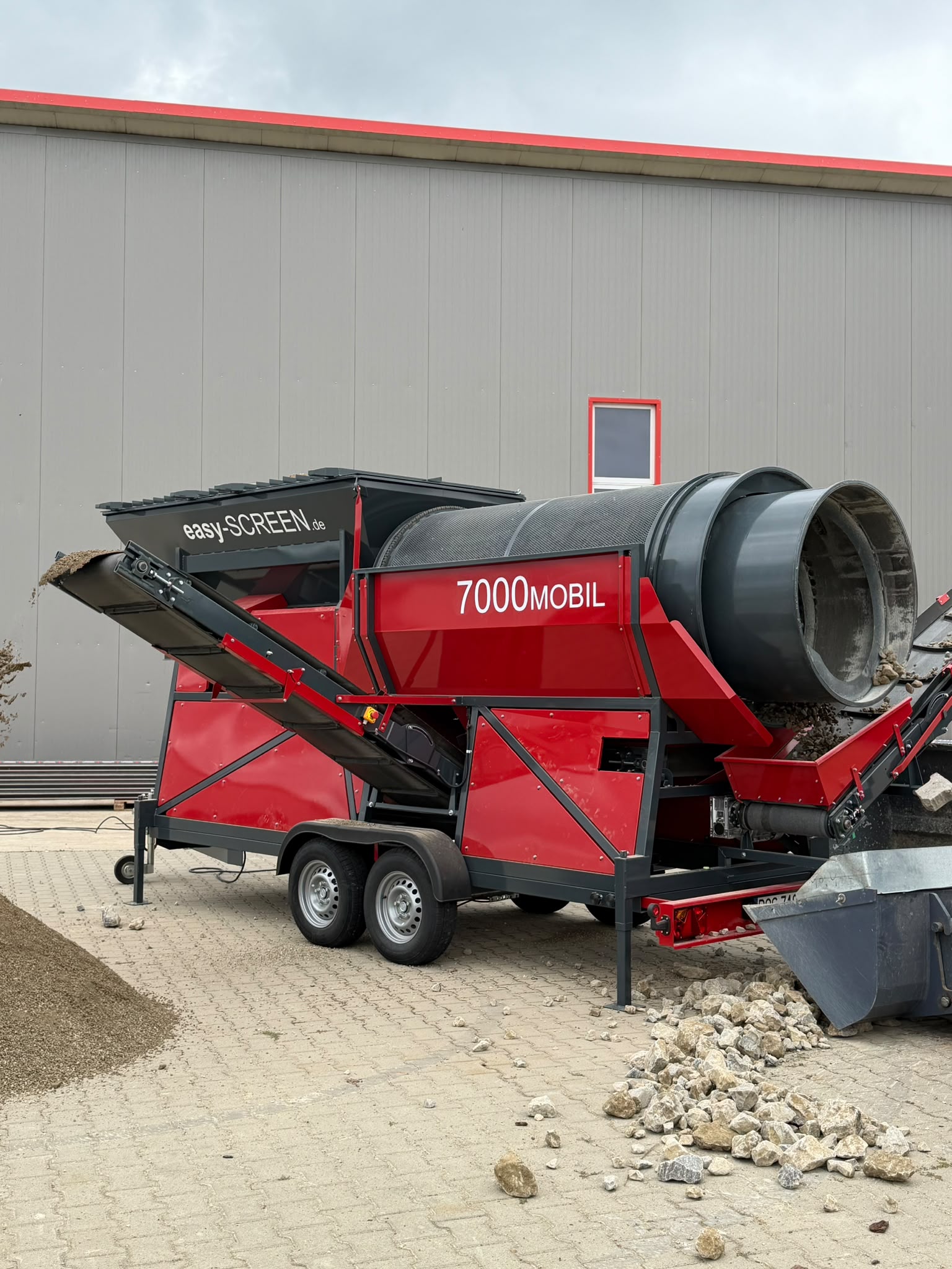 Radmobile Trommelsiebanlage easySCREEN 7000 F3 – 5