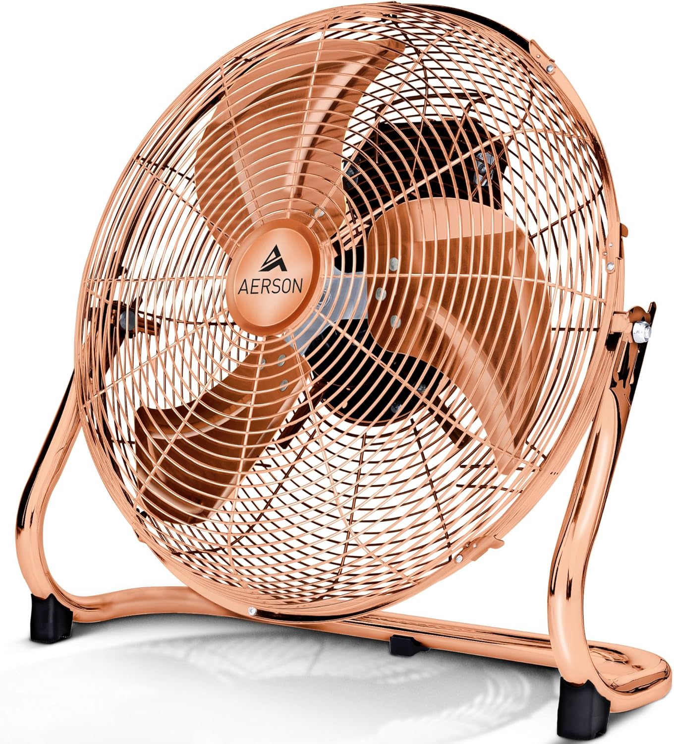 Bodenventilator Windmaschine 60 cm 4.344 m³ mit 3-Leistungsstufen 200 W Standventilator Ventilator hoher Luftdurchzug robuste Metallausführung Neigungswinkel ca. 110 Grad