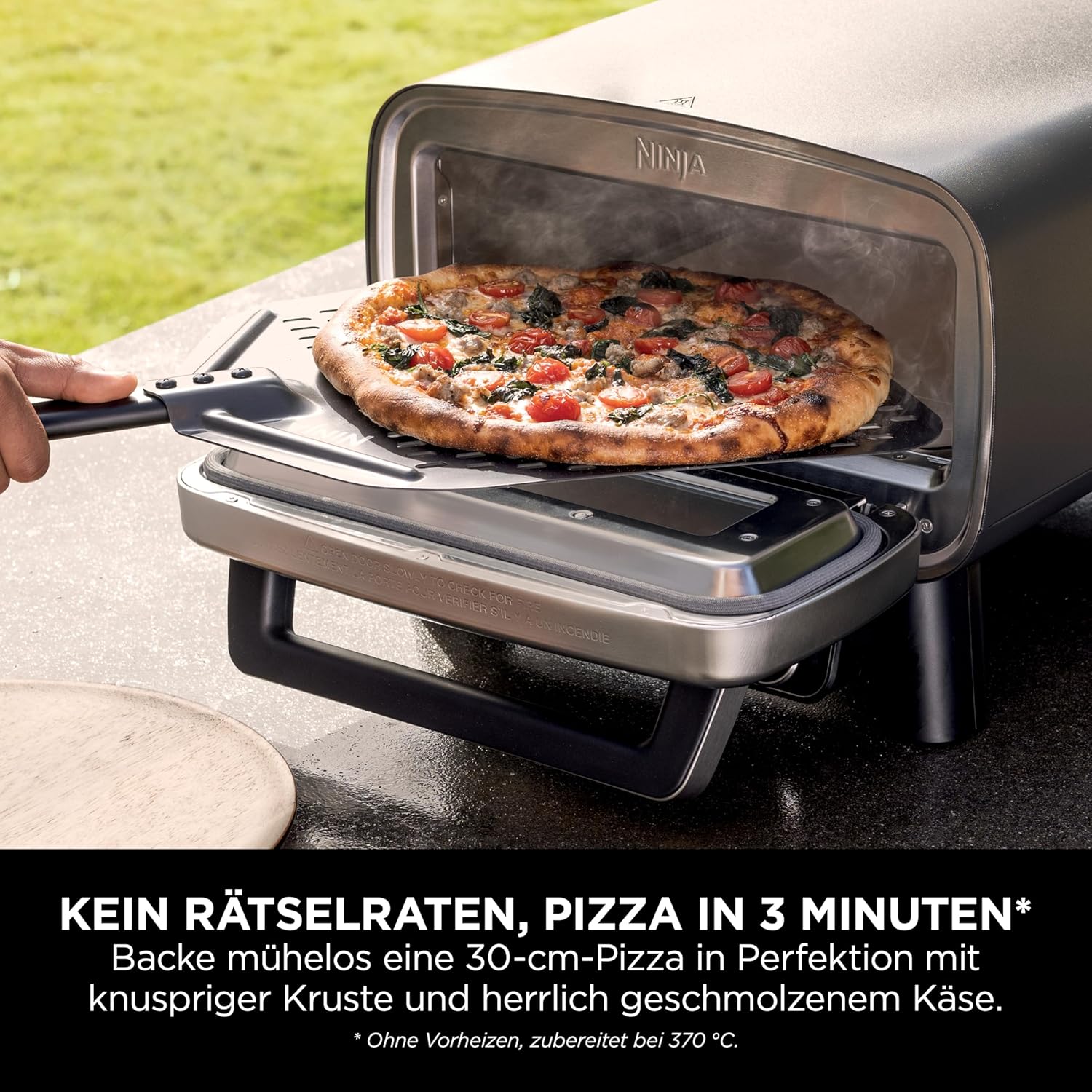 Pizzaofen Heißluftfritteuse 4 Funktionen Pizza Outdoor Pizza Ofen backen gehen lassen 230 V – 4