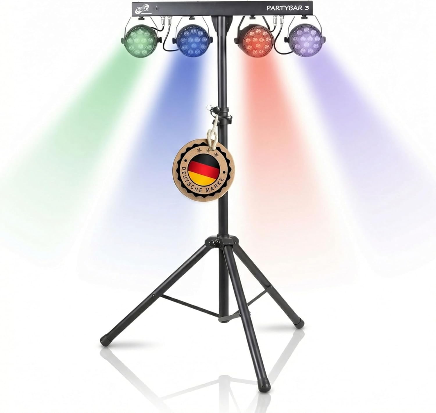 LED PARTYBAR 4 x 12W professional Lichtanlage RGBW Scheinwerfer inkl. Stativ & Fernbedienung Komplettset