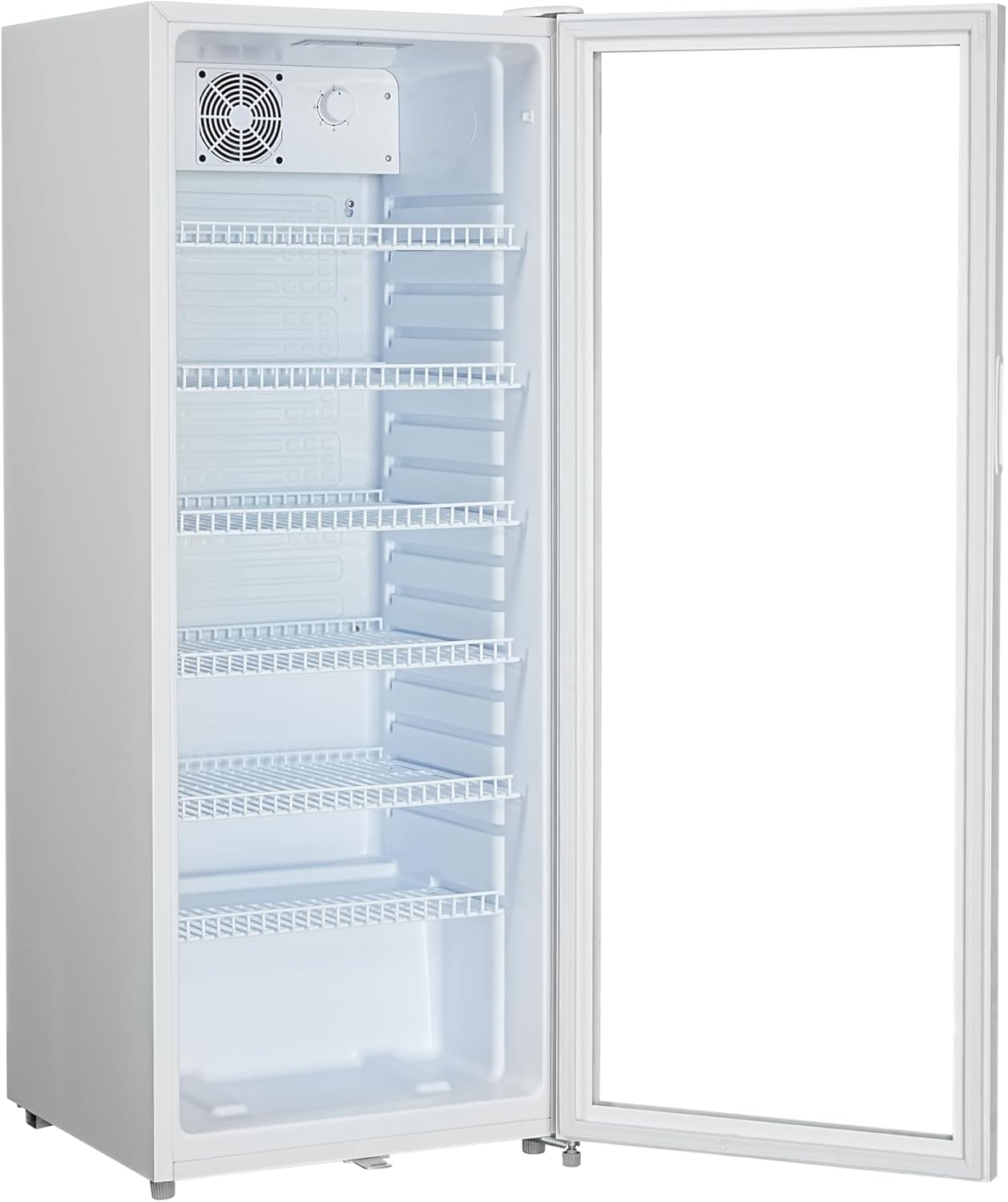 Getränkekühlschrank 237 L Bierkühlschrank Kühlschrank Profesional 110 W 6 verstellbaren Einlegeböden weiß – Thumbnail 7