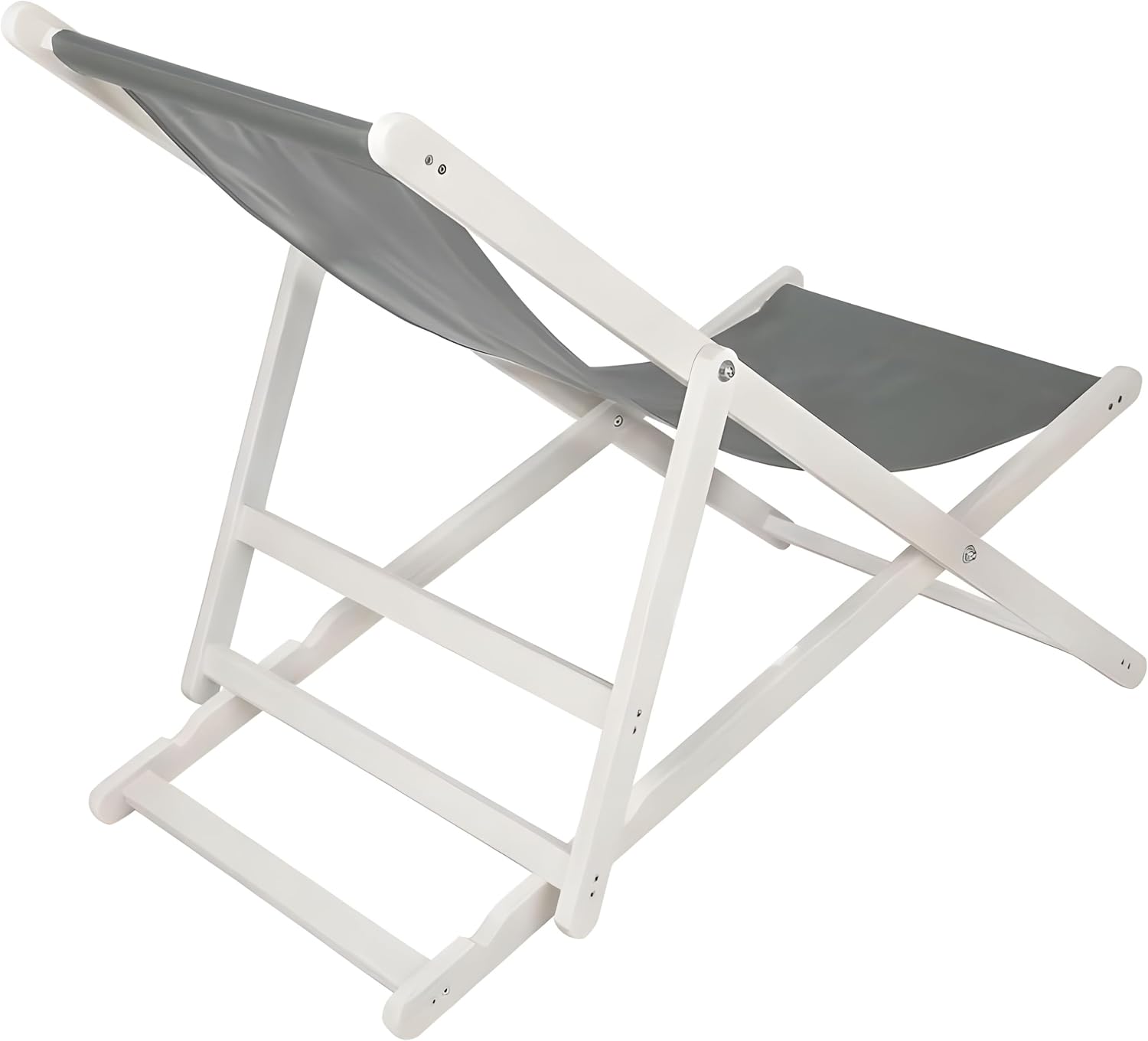 Liegestuhl Strandstuhl Sonnenliege Strandliege klappbar 3-Fach verstellbar Holz Anthrazit – 3