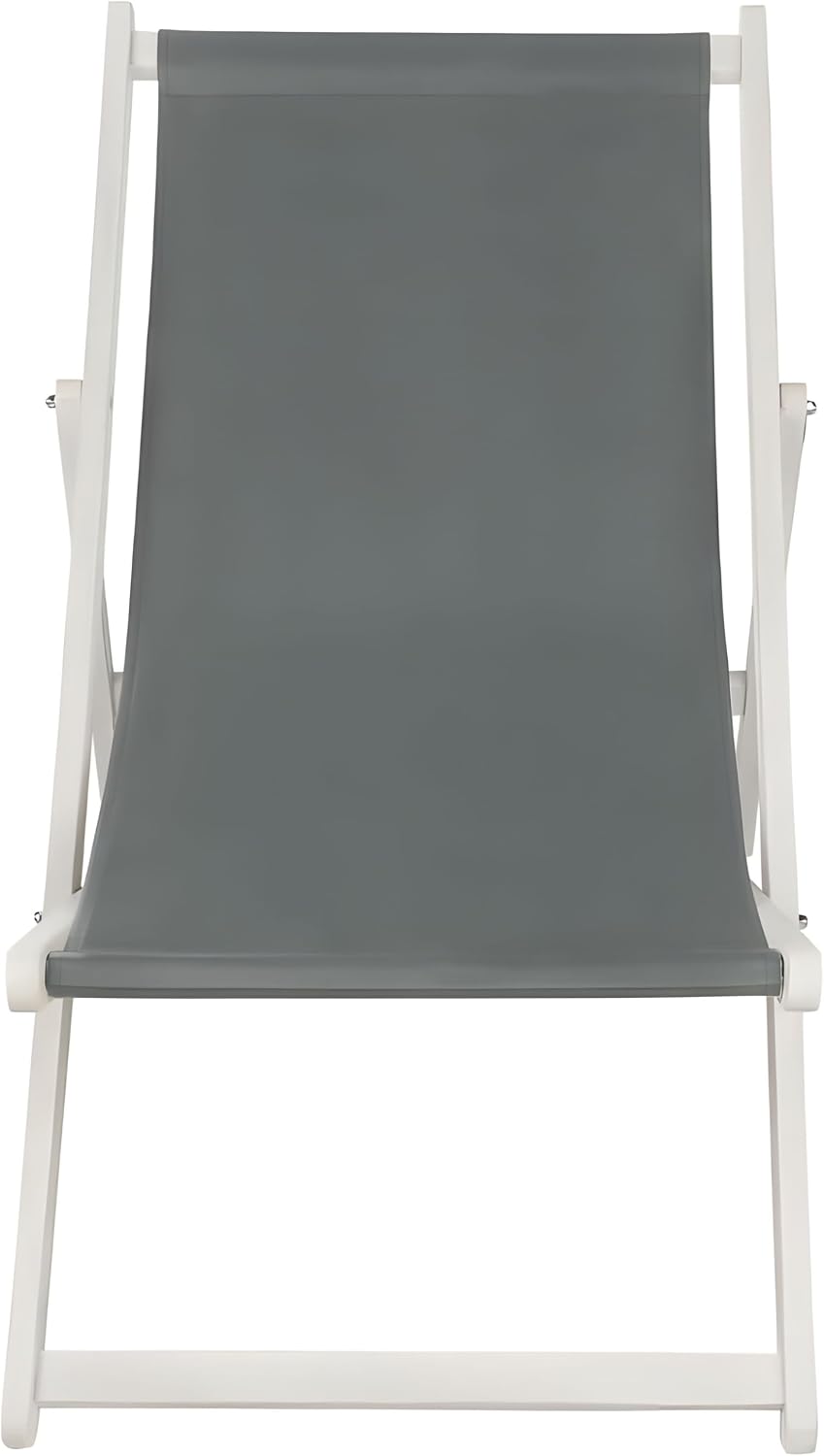 Liegestuhl Strandstuhl Sonnenliege Strandliege klappbar 3-Fach verstellbar Holz Anthrazit – 4