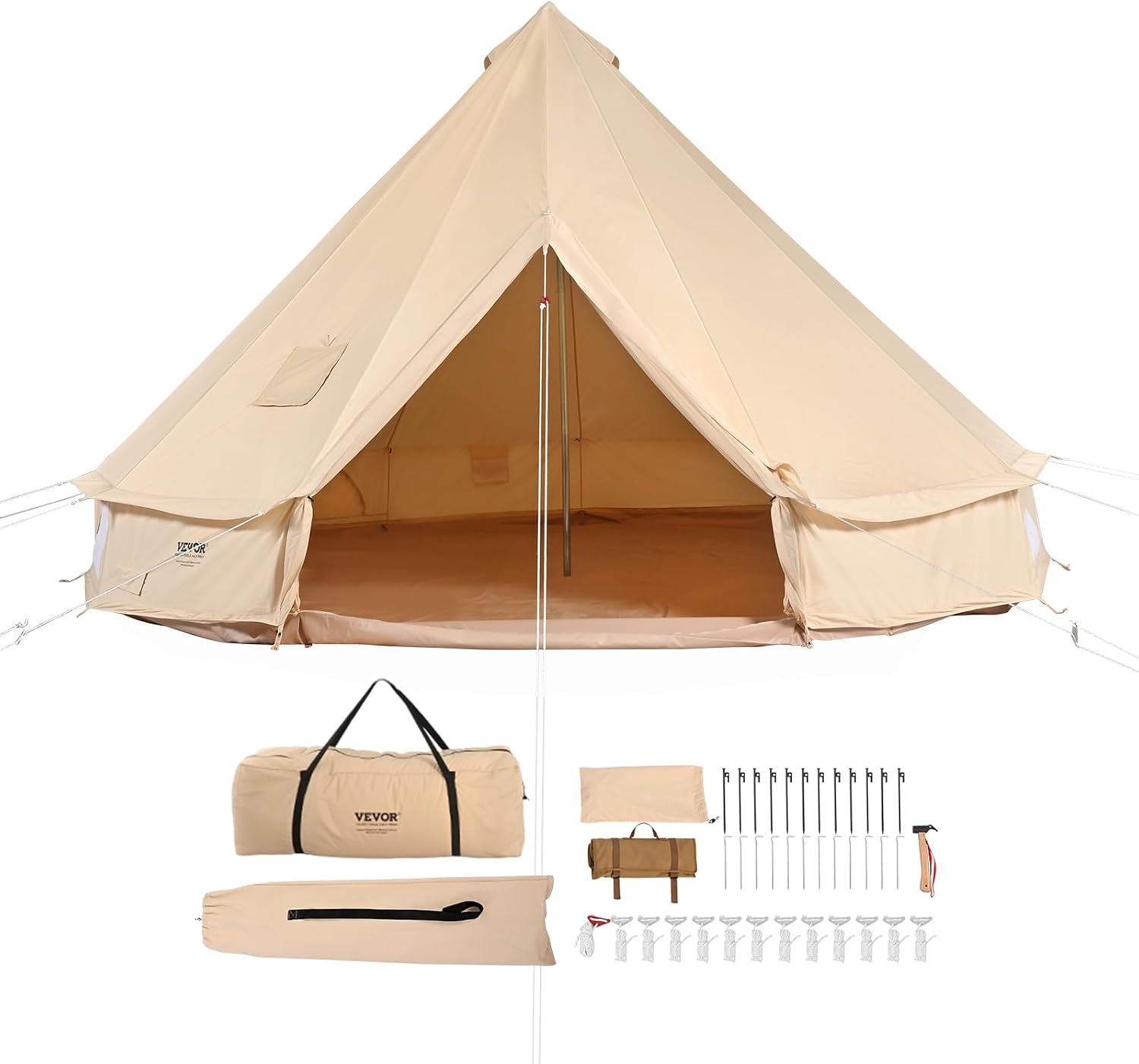 Glockenzelt 6 m Durchmesser x 3,5 m Jurten Zelt geeignet bis 10 Personen – 2