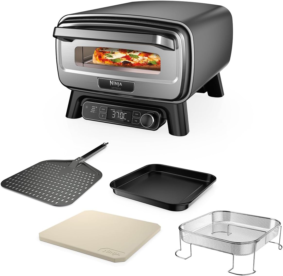 Pizzaofen Heißluftfritteuse 4 Funktionen Pizza Outdoor Pizza Ofen backen gehen lassen 230 V