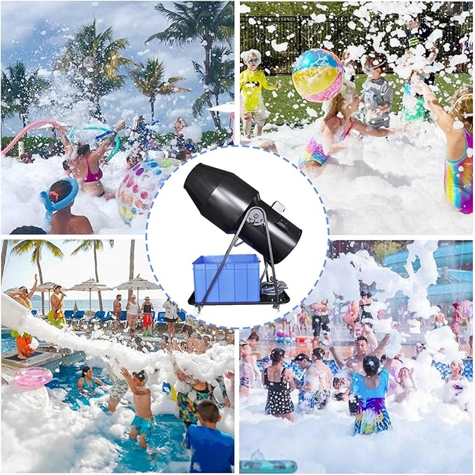 Profi-Schaummaschine Schaumkanone 3000 Watt 10 – 14 m für Partys Bühnenschaummaschine hohe Sprühdistanz Schaumpartymaschine – 5