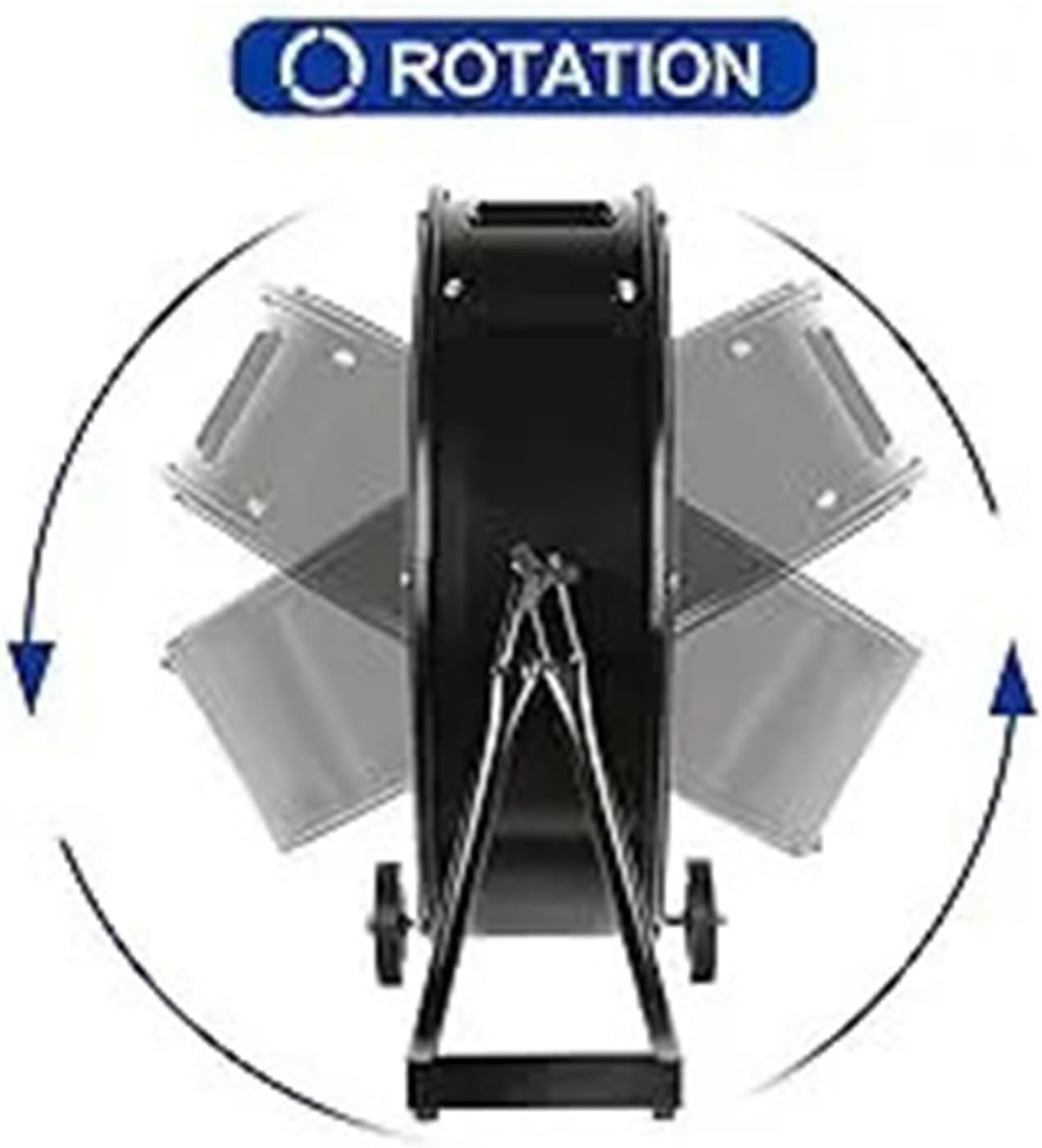 Industrielüfter Ventilator Windmaschine 24 Zoll Hochleistungs-Trommellüfter 8100 CFM 3-stufig robust Standventilator rot 13.750 m³/h – 4