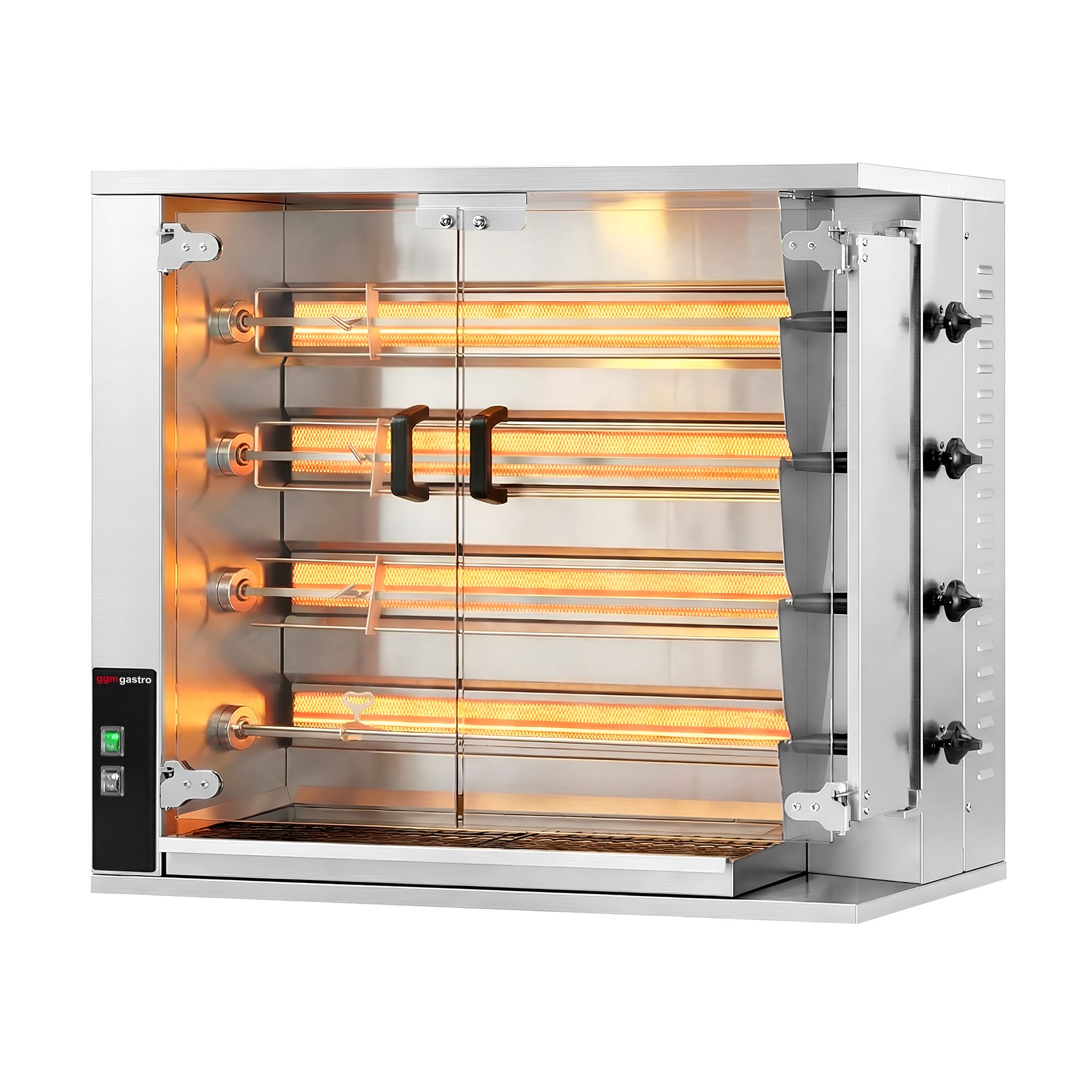 Gas Hähnchengrill 18,8 kW 4 Spieße bis zu 20 Hähnchen – 5