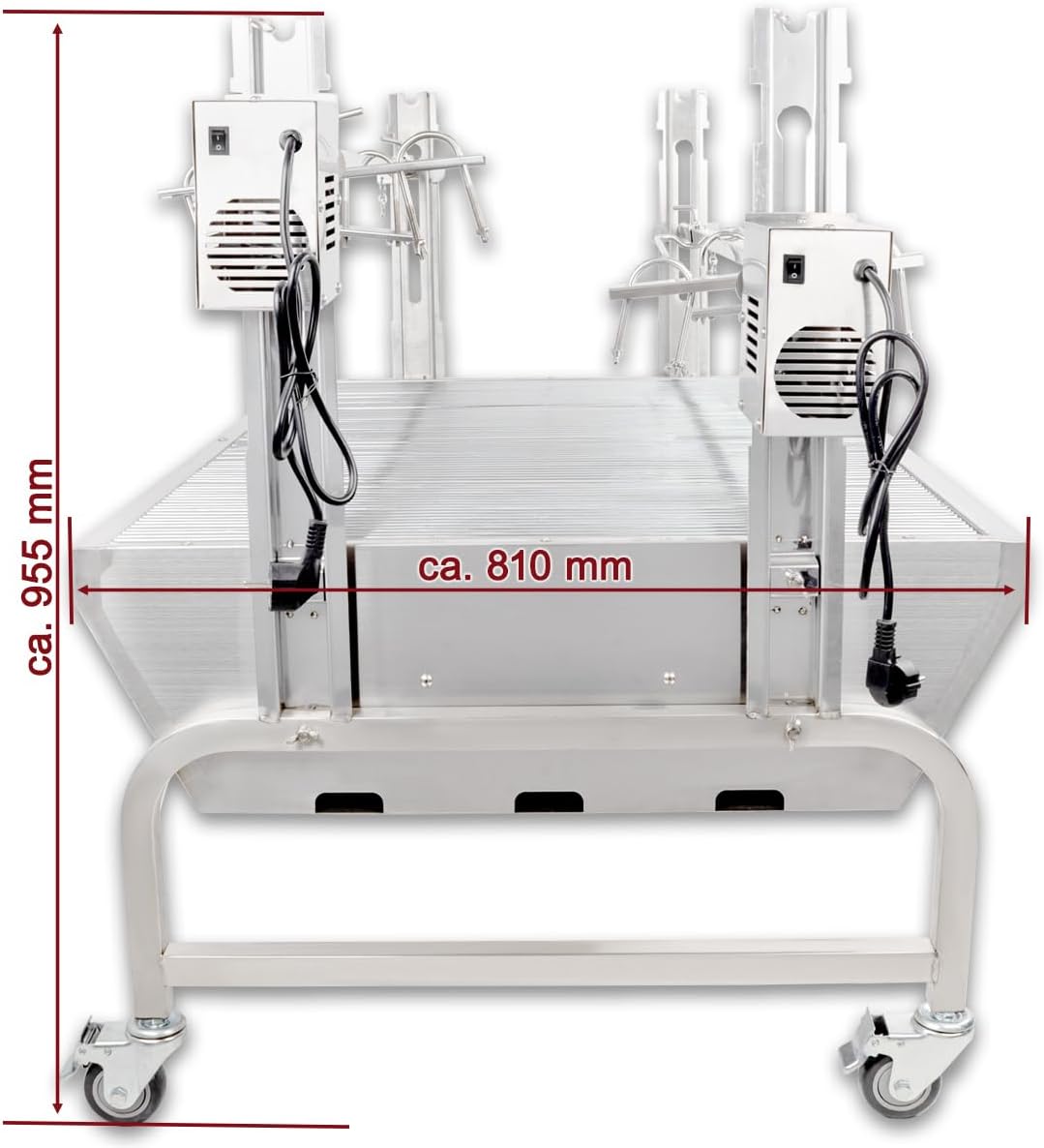 Doppel Spanferkelgrill XXXL Spießgrill Hähnchengrill Lammgrill Geflügelgrill Haxengrill Fleischgrill – 2
