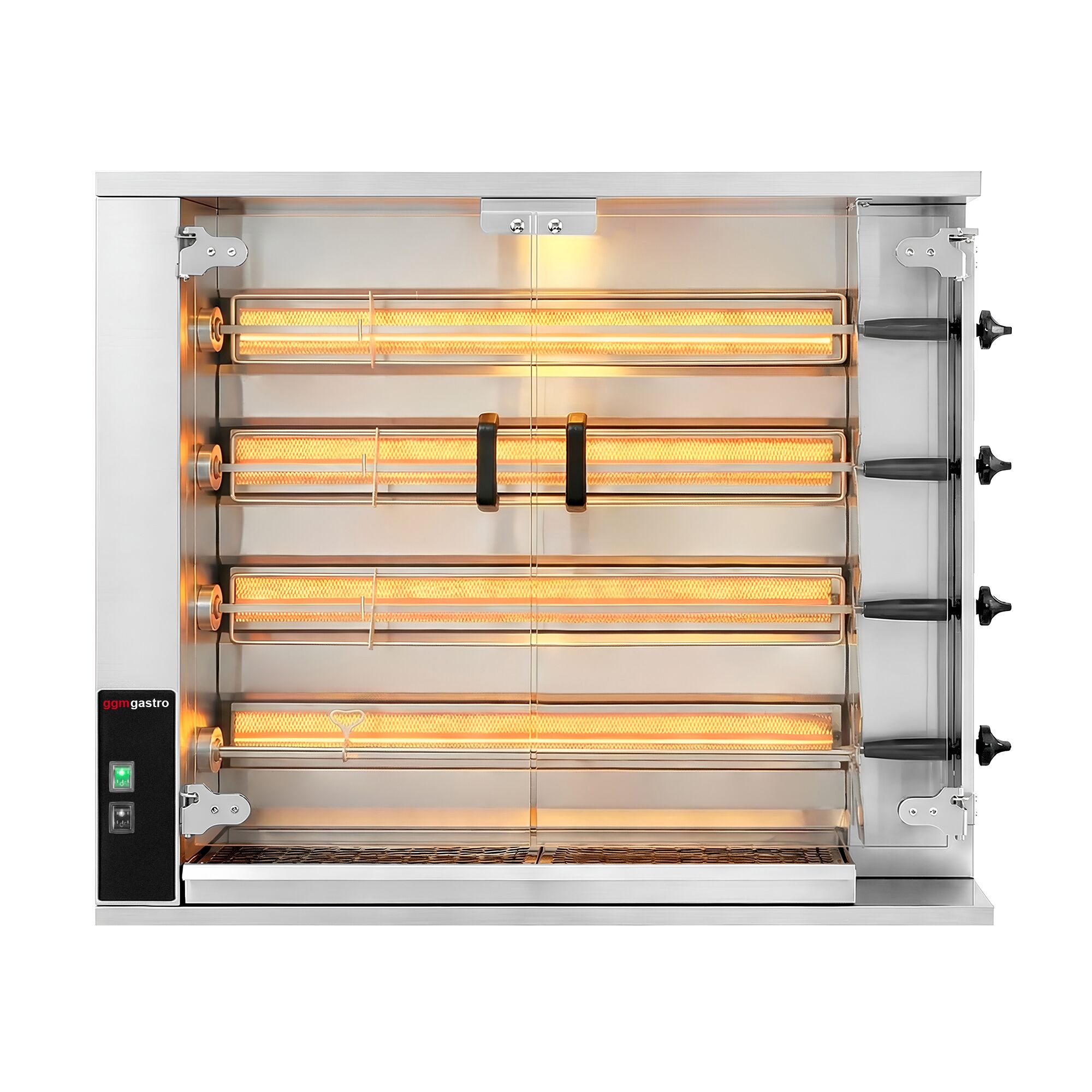 Gas Hähnchengrill 18,8 kW 4 Spieße bis zu 20 Hähnchen – 4