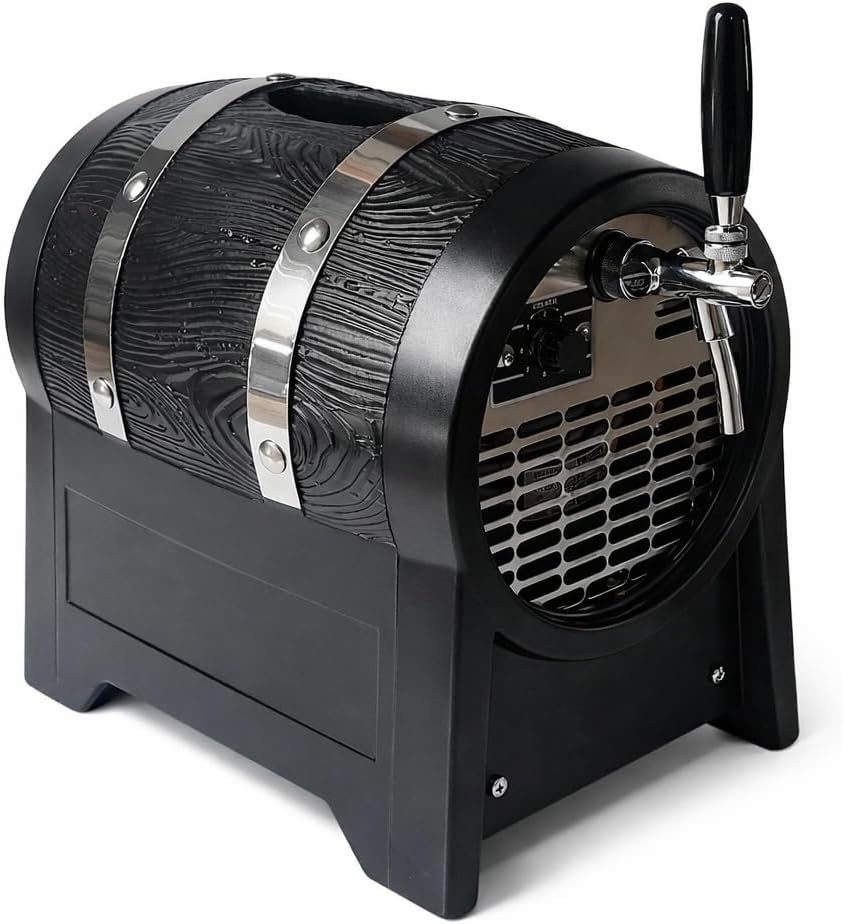 Zapfanlage Bierfassform 10°C 1 ltg. 60l/h mit Kompensatorschankhahn & Tropfblech – 5