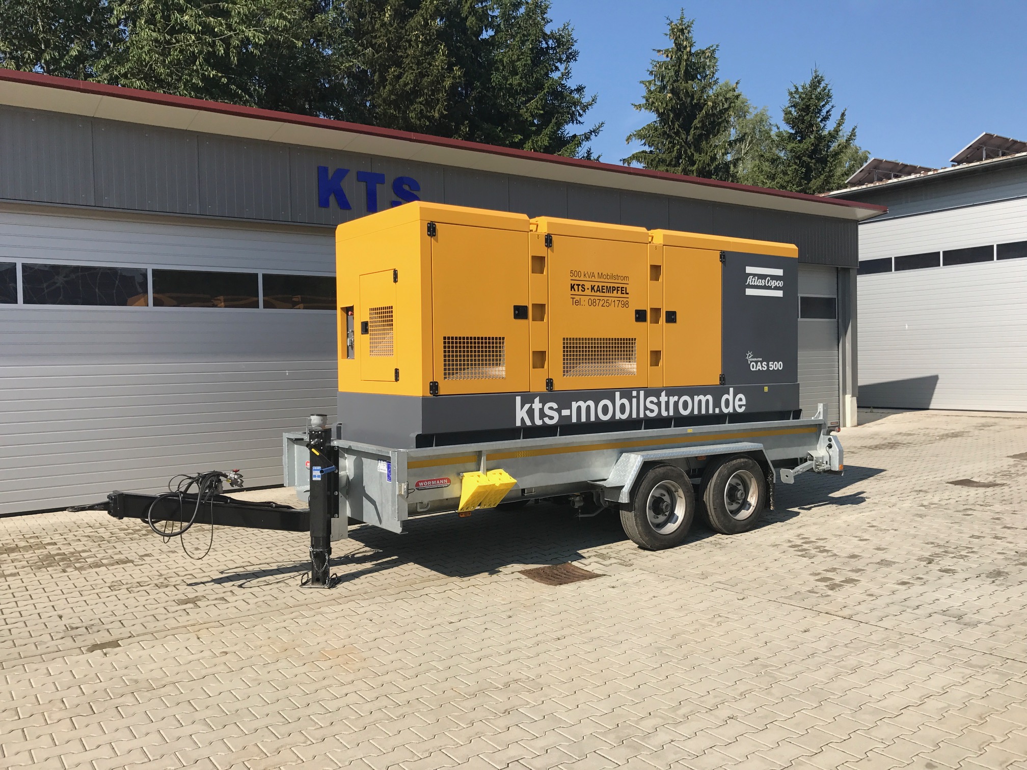 Stromaggregat / Stromerzeuger / Stromgenerator / Notstromaggregat Atlas QAS 500
