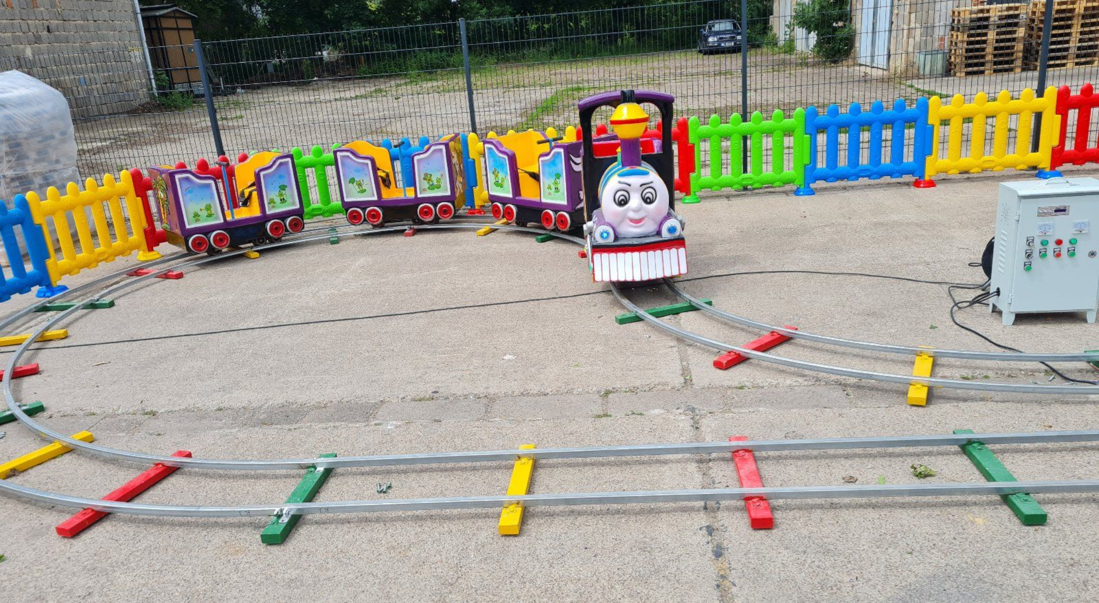 Kindereisenbahn | Kiddy Train | B-Form, 32 Meter Schienen – 4