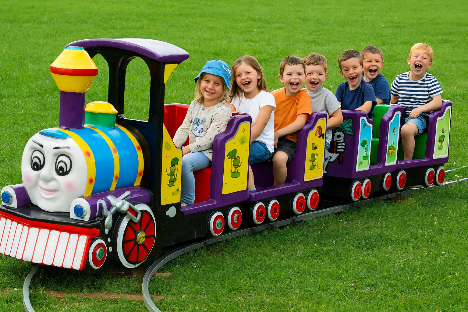 Kindereisenbahn | Kiddy Train | B-Form, 32 Meter Schienen – Thumbnail 6