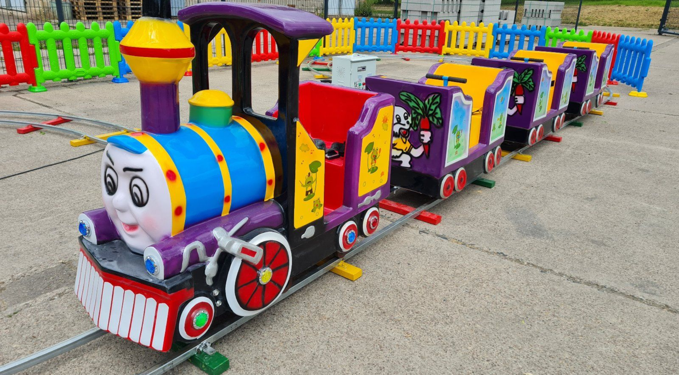 Kindereisenbahn | Kiddy Train | B-Form, 32 Meter Schienen – 3