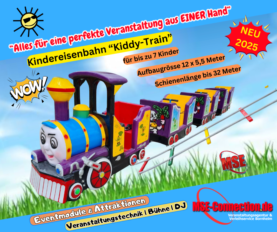 Kindereisenbahn | Kiddy Train | B-Form, 32 Meter Schienen
